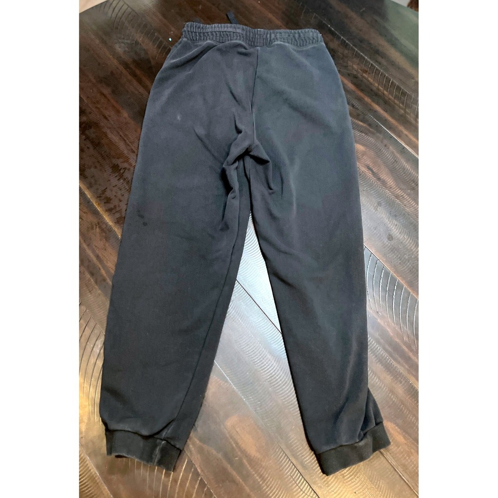 Nike Jogger Sweatpant Womens Medium Black- Pink Dri-FIT Good Script Logo Stripe - Picture 7 of 7